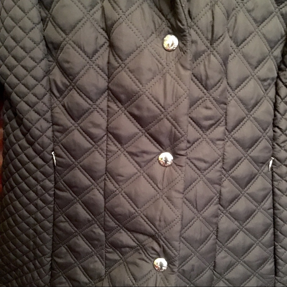 *sold* Calvin Klein Black Quilt Jacket S - Picture 3 of 6